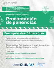 CONVOCATORIA A PONENCIAS EN EL MARCO DE LAS "VII Jornada de Experiencias sobre Internacionalización de la Educación Superior"