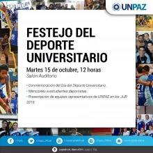UNPAZ DEPORTIVA celebra el Día del Deporte Universitario