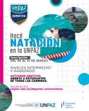 Hacé natación en la UNPAZ